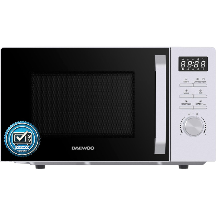 Мікрохвильова піч Daewoo MD-FC206SB 20L, 700W, з грилем, срібна