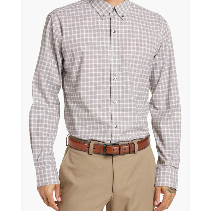 Чоловічий шкіряний ремінь CHAOREN 32 мм для костюма та ділового стилю, ширина 32 мм, коричневий, розмір 103-113 см