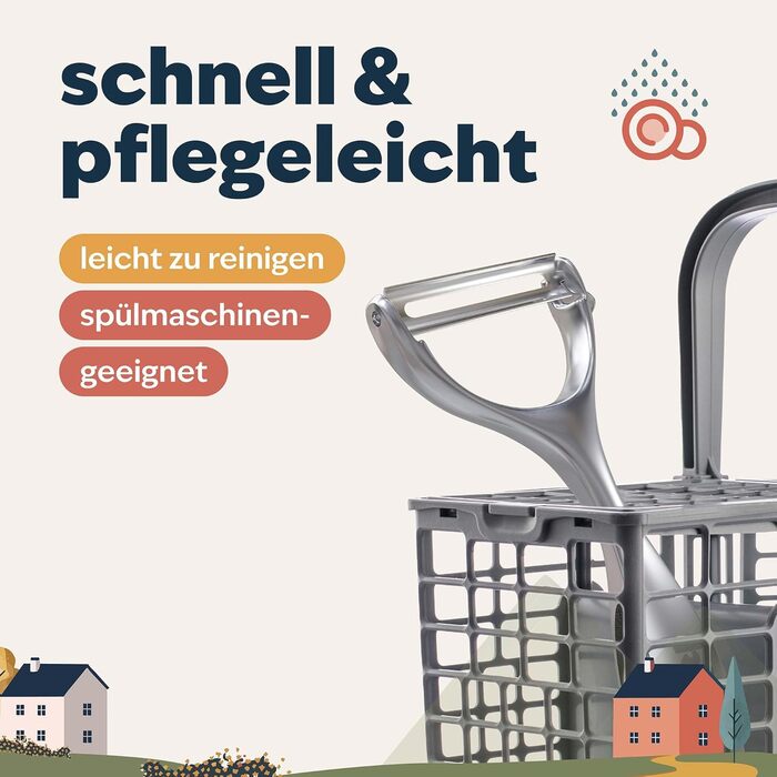 Овочечистка Premium Sparschäler (S420) - нержавіюча сталь, для картоплі, спаржі, яблук, огірків