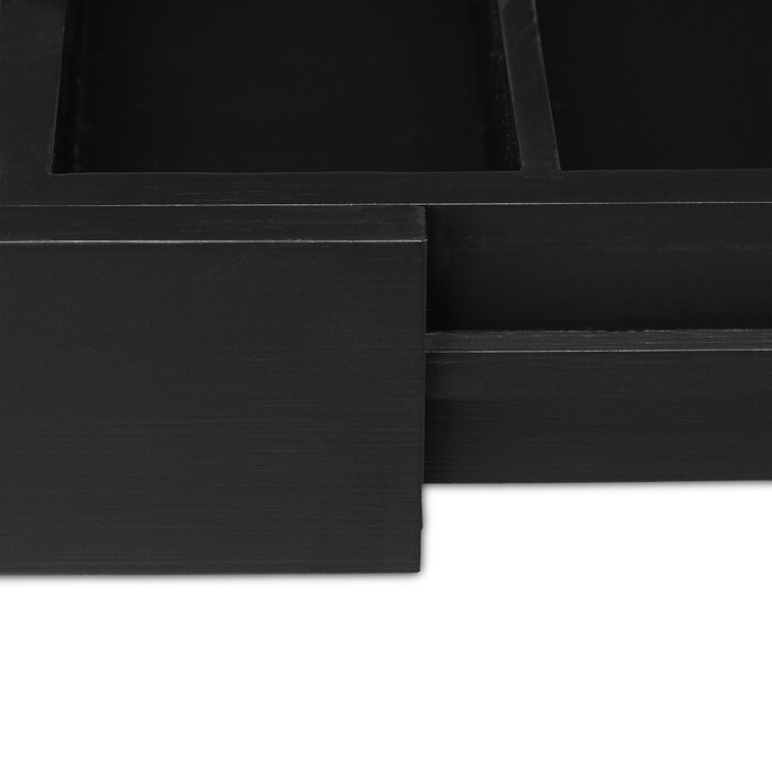 Relaxdays Extendable Bamboo Cutlery Box