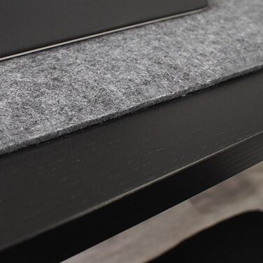 Підкладка під мишу з фетру 60x30 см, велика, сіра - захист столу та органайзер для дому та офісу