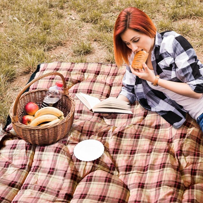 REDCAMP XL Cotton Sleeping Bag - Warm, Removable Hood, Flannel Comfort - 3-4 Season, Adult & Kids, Camping, Fishing, Outdoor - Blue/Brown (2lbs Fill)