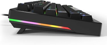Sharkoon Skiller SGK25 RGB – ігрова клавіатура, 75% layout, Hot Swap, перемикачі Huano RED, чорна