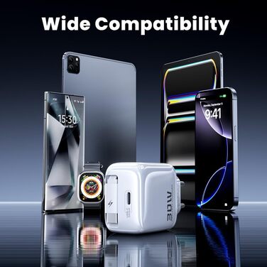 Зарядний пристрій USB-C toocki GaN 67W з LED дисплеєм та вбудованим кабелем 30W для MacBook, iPhone 17 Pro Max, Samsung Galaxy S24 Ultra/S23, Nintendo Switch, ноутбуків та смартфонів