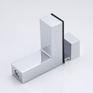 KES Shower Shelf for Hanging, Bathroom Shelf, Wall Shelf, Shower Glass Shelf, 8mm Shower Shelf, Bathroom Shelf, Tempered Glass with Shelf Supports, 60cm Brushed Nickel, BGS3201S60-2 (40 CM, Polished Chrome)