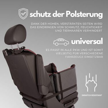 Автомобільний лежак для собак Golden Dog - переноска, автокрісло, лежак для собак, сірий, 52x44x33 см