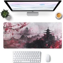 Килимок для миші ігровий XXL 900x400 мм, антиковзка підкладка для комп'ютера, ноутбука, MacBook, з натурального каучуку, водонепроникний, з принтом аніме