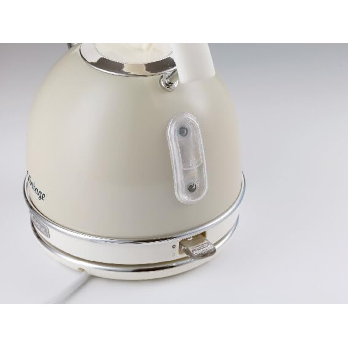 Ariete Vintage Electric Kettle - 1.7L, 2000W - Green/Beige