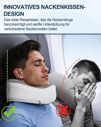 Подушка для шиї у подорожах: ортопедична, з memory foam, для дорослих та дітей, з маскою для сну та навушниками, якісний чохол