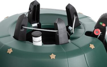 Підставка для ялинки BRANDSSELLER до 2 м з підвісною системою та фіксатором - зелена