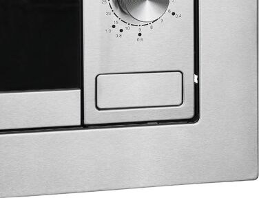 Вбудована мікрохвильова піч Exquisit EMW20-DG-020 | 800 Вт, гриль 1000 Вт, 8 програм, діаметр підноса 27 см, нержавіюча сталь