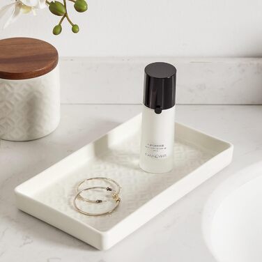 Набір аксесуарів для ванної кімнати Motifeur, 5 шт. (кераміка та дерево)