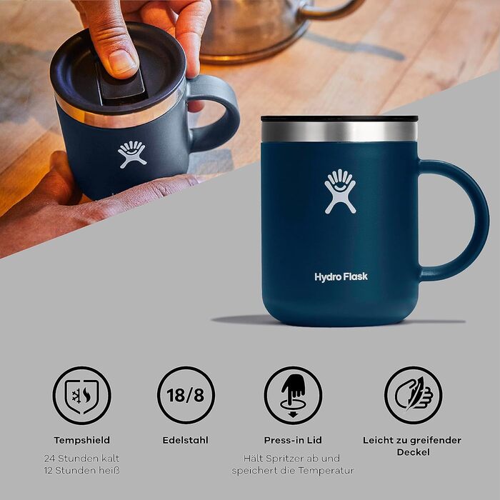 Термокружка Hydro Flask 340 мл (Goji) з нержавіючої сталі, вакуумна ізоляція, з кришкою, для подорожей, миється в посудомийній машині