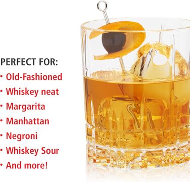 Набір склянок Spiegelau D.O.F. для віскі, 4 шт., 368 мл, Double Old Fashioned, з кришталевого скла