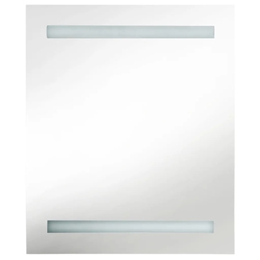 Шафа у ванну кімнату з дзеркалом та LED-підсвіткою, антрацит, 50 x 14 x 60 см