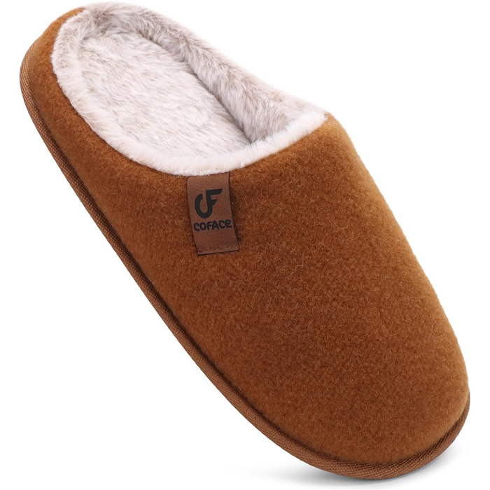 Тапочки чоловічі COFACE з фетру, теплі, зручні, з м'якою підкладкою, з антиковзкою гумовою підошвою, для дому та вулиці, розмір 40-49 (Хакі, 45 EU)