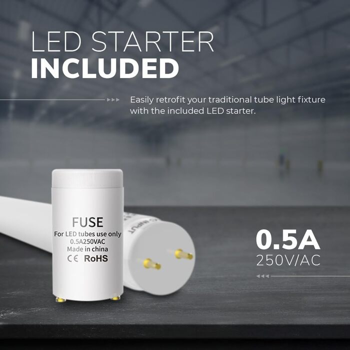 HOFTRONIC LED Damp-Proof Light 150cm Cool White 60W 10500lm Flicker-Free Linkable T8 Workshop Lamp IP65 Waterproof Basin Light Double for Garage, Cellar, Office (110lm/W, 4000k)