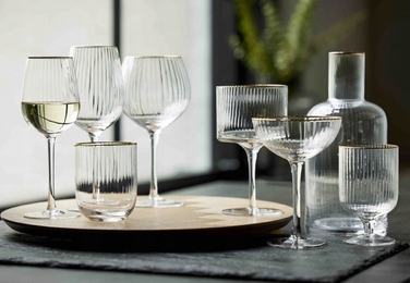 Келихи для білого вина Lyngby Glass Palermo, білі, 300 мл, 4 шт.