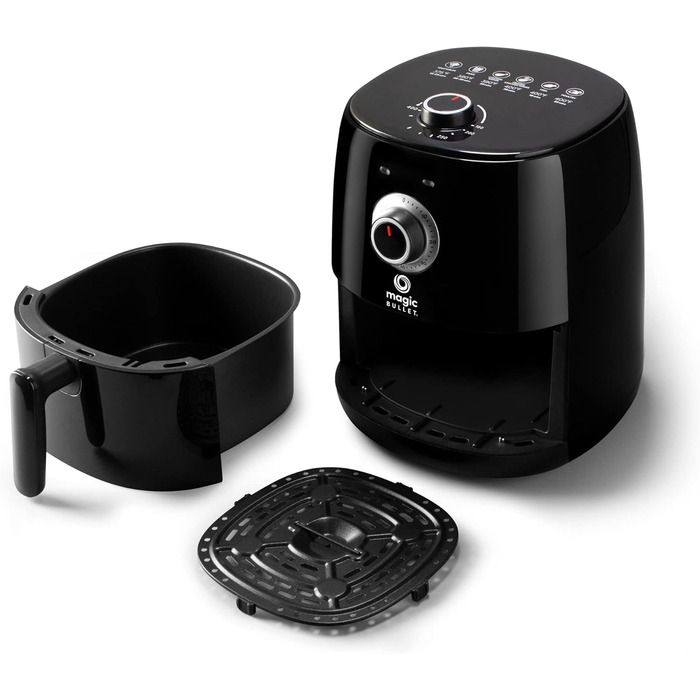 Електрична фритюрниця без олії Magic Bullet MBA021B, 2.5л, 80-200°C, 1300W, чорна