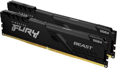 Kingston FURY Beast 32GB (2x16GB) DDR4 3600MHz CL18 Комп'єкт оперативної пам'яті для ПК