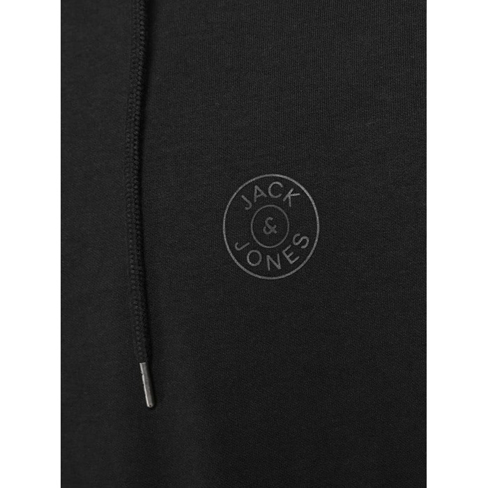 Чоловіча толстовка-худі Jack & Jones JJ Basic Logo Sweat Hood Noos чорна