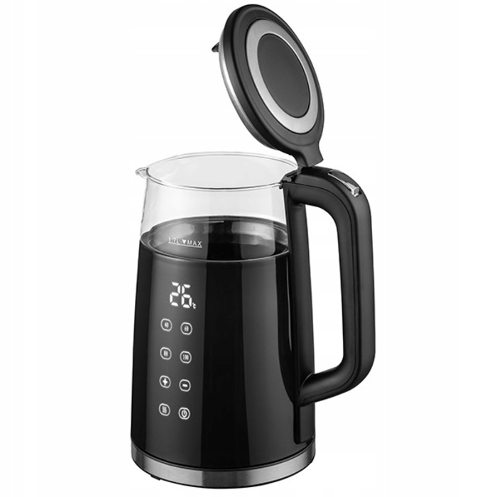 Електричний чайник Emavo з регулюванням температури, 2200 Вт, 1,7 л, чорний