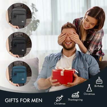 Чоловіча сумка на плечі BAGZY: велика нагрудна сумка-рюкзак для роботи, навчання та подорожей (579grün)