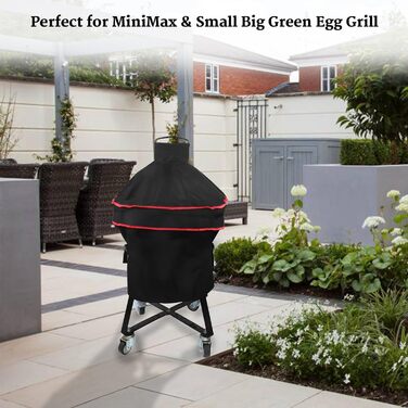 Чохол для гриля 55,9 см, водонепроникний, підходить для Kamado Joe Junior, Minimax та Small Big Green Egg, захист для BBQ на вулиці