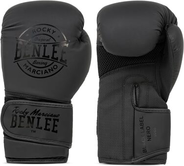 Боксерські рукавички BENLEE з екошкіри, 14 oz, чорні