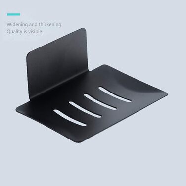 Тримач для мила Celbon SUS 304 з нержавіючої сталі, самоклеючий, чорний, без свердління для ванної кімнати