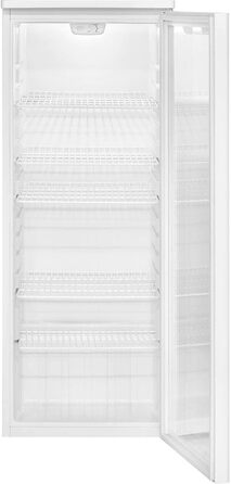 Холодильник для напоїв Bomann® з дверцятами зі скла | Об'єм 245 л, 5 ґратчастих полиць | Автоматична система розморожування, плавне регулювання температури | KSG 7289 білий *Модель 2024* (Виставковий зразки)