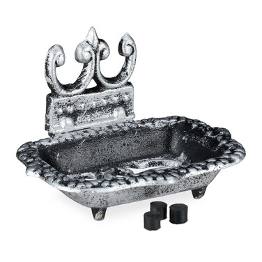 Relaxdays Soap Dish, Cast Iron