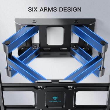 PERLESMITH Adjustable Tilt & Swivel TV Wall Mount for 26-70 inch Flat & Curved TVs/Monitors (up to 45kg, VESA 400x400mm)