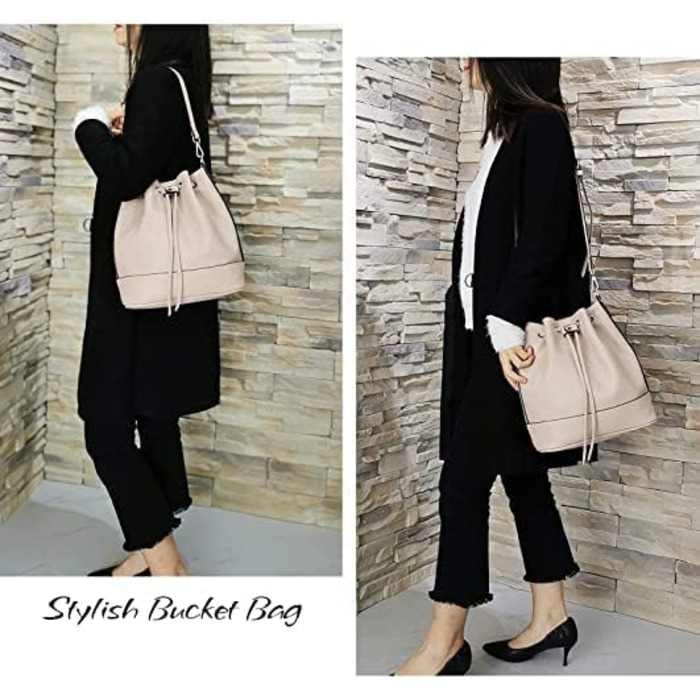 Сумка жіноча AFKOMST бежева: легка сумка на плече, велика м'яка сумка-шопер з двома ремінцями