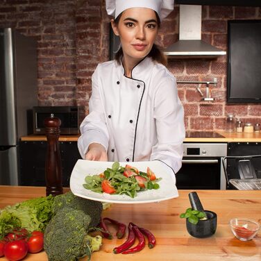 Гранітний ступка з пестиком Relaxdays, сірий, Ø 8,5 см, об'єм 100 мл