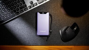 Powerbank Intenso F10000: акумулятор 10000mAh з PD 20W та QC 18W, USB-C та USB-A, жовтий