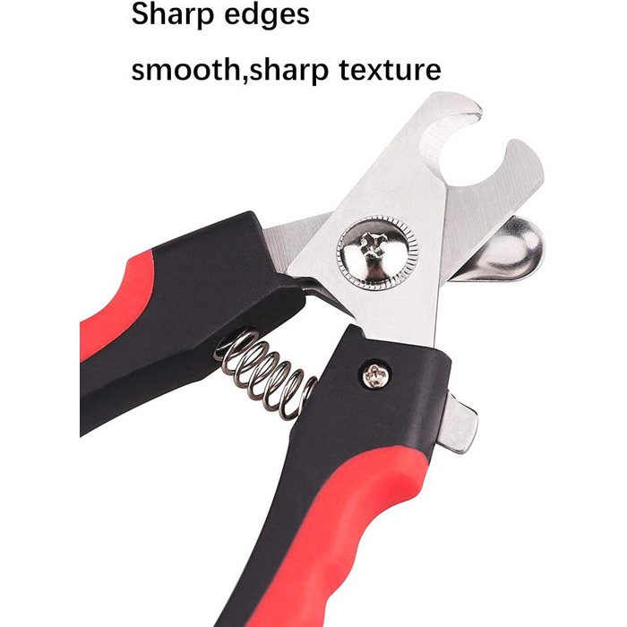 Професійний інструмент для стрижки кігтів домашніх тварин: триммер, кусачки, ножиці, нержавіюча сталь, з блокуванням та пилочкою (L)