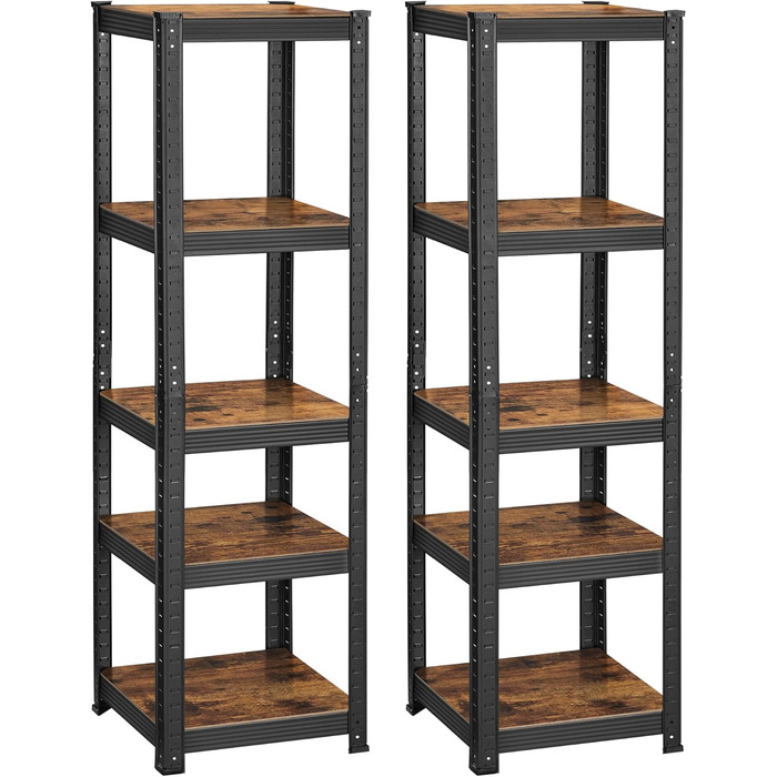SONGMICS 2-Piece Adjustable Shelf Unit