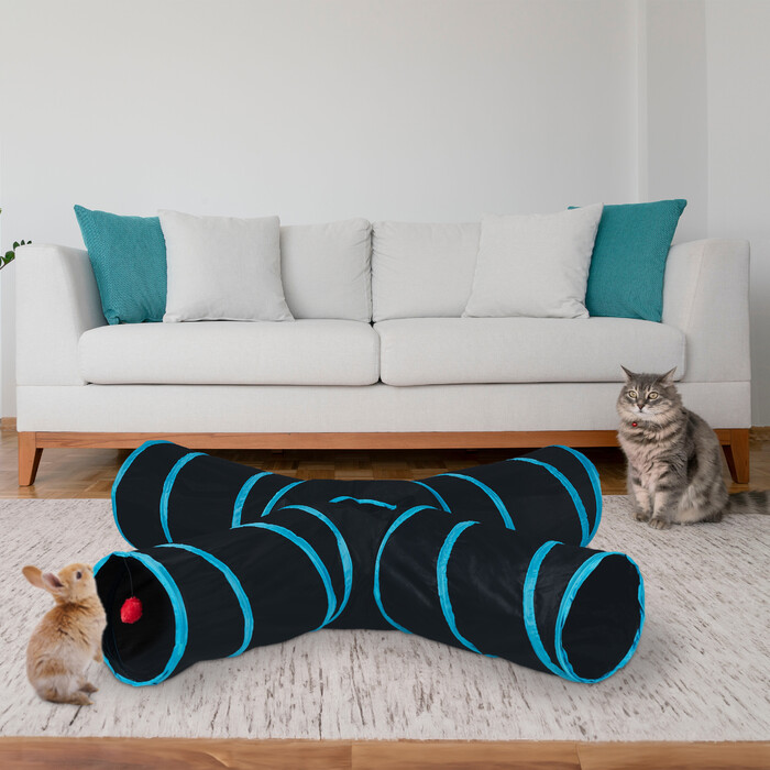 Складаний котячий тунель Relaxdays з 4 способами