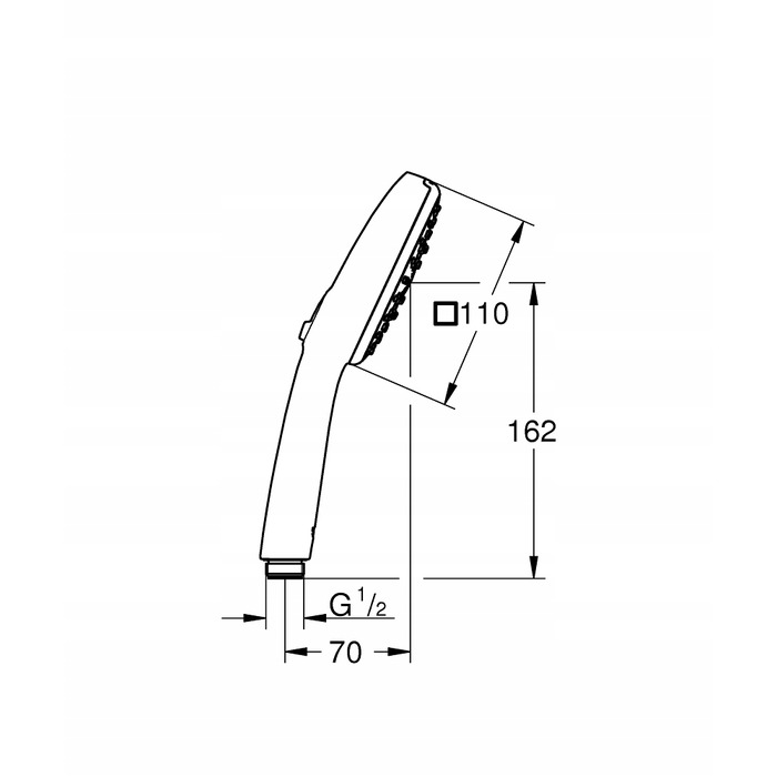 Душова лійка Grohe Tempesta Cube, 3 режими розпилення, 27574003