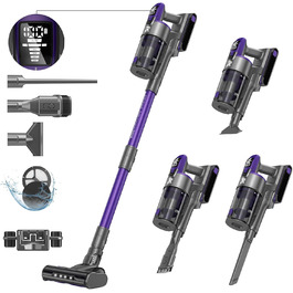 Бездротовий пилосос Vozascly X18: 33KPA, 500W, 65 хвилин роботи, 4-в-1, 4 рівні потужності, для підлоги, килима, шерсті тварин