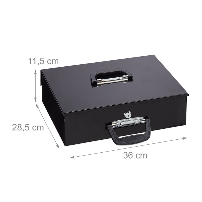 Relaxdays Cash Box with Euro Coin Sorter