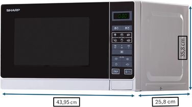 Мікрохвильова піч Sharp R242INW срібна