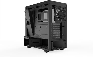 be quiet! Pure Base 500DX Black - корпус ПК з 3 вентиляторами Pure Wings 2, ARGB підсвічуванням, підтримка радіаторів до 360 мм, скло