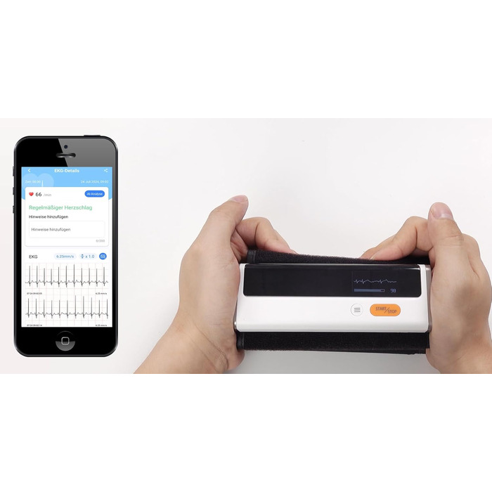 TIGA-MED Armfit Plus: тонометр на плече з Bluetooth, EKG-діагностика, монітор серцевого здоров'я, додаток для iOS та Android