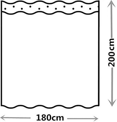 Штора для душу M&W DAS DESIGN з поліестеру, листя зелено-золоті, водонепроникна, з кільцями та утяжеленим краєм, 180x200 см