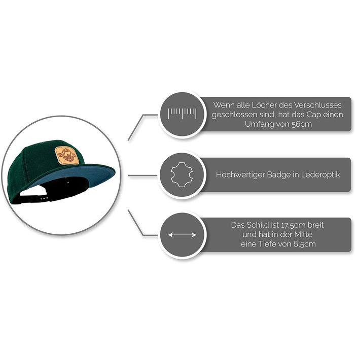 Кепка Jumping Bird бейсболка унісекс • Знімна кепка для активного відпочинку • Фетр, регульований розмір, оливковий • Ідеально для сноуборду