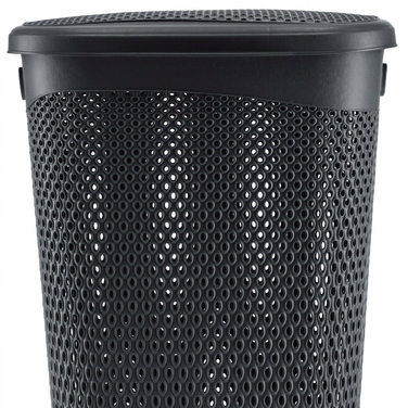 Кошик для білизни KADAX з кришкою, 55 л, сірий