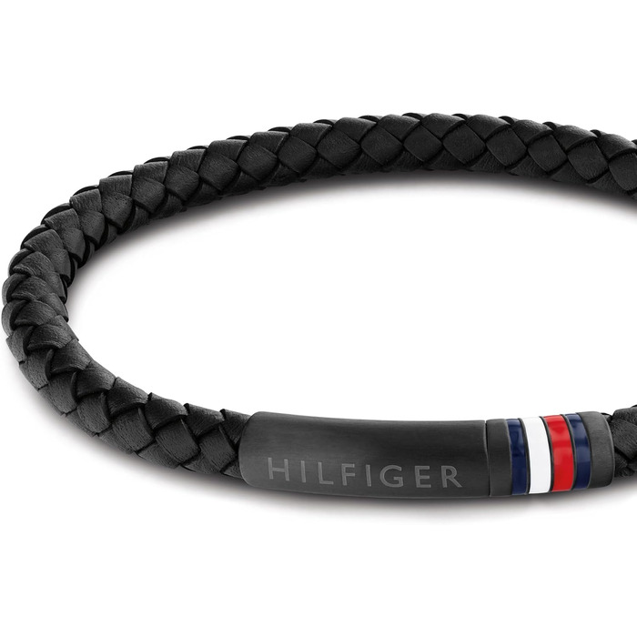 Браслет чоловічий Tommy Hilfiger шкіряний чорний 2790403