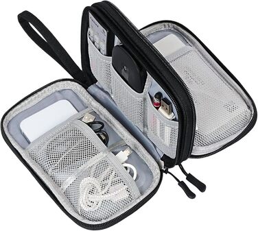 Органайзер для кабелів та аксесуарів для подорожей (чорний)